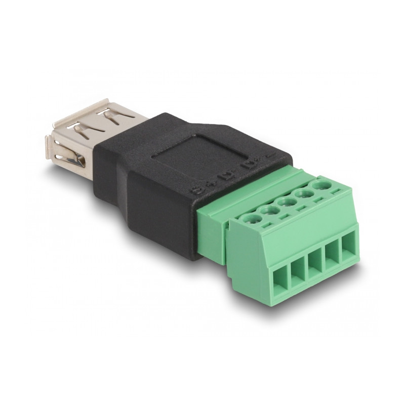 Delock USB 2.0 Typ-A Buchse zu Terminalblock Adapter 2-teilig