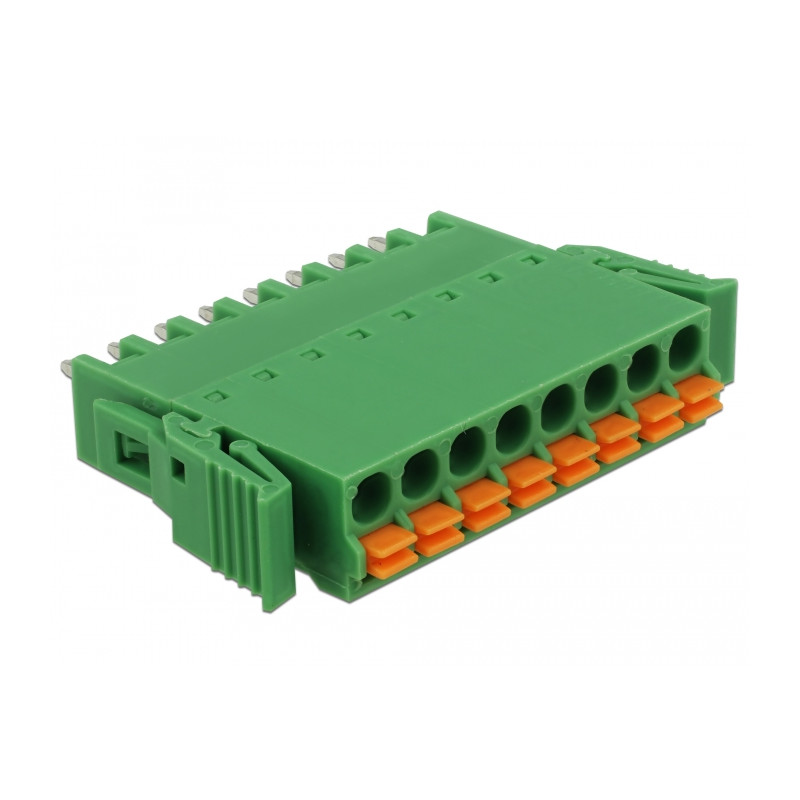 Delock Terminalblock Set für Platine 8 Pin 3,81 mm Rastermaß vertikal