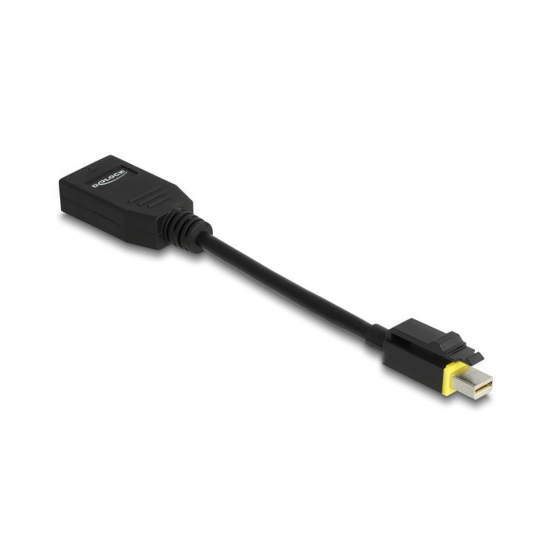 Delock Mini DisplayPort 1.4 zu DisplayPort Adapter mit Einrastfunktion 8K 60 Hz
