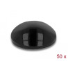 Delock Gummifüße rund selbstklebend 10 x 3 mm 50 Stück schwarz