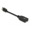 Delock Mini DisplayPort 1.4 zu DisplayPort Adapter mit Einrastfunktion 8K 60 Hz