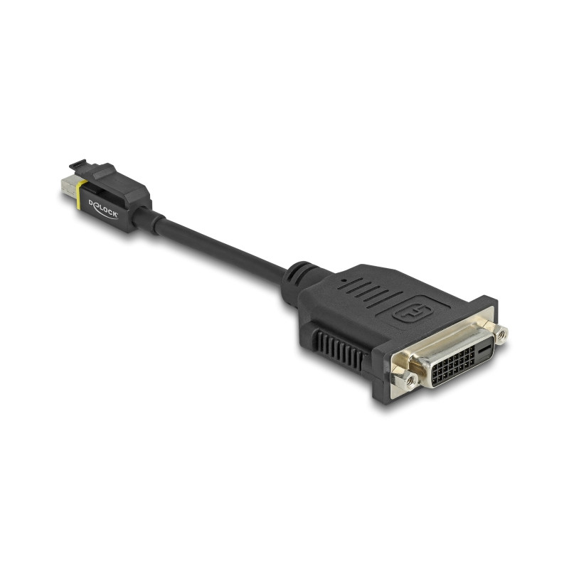 Delock Mini DisplayPort 1.1 zu DVI Adapter mit Einrastfunktion Passiv