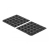 Delock Gummifüße rund selbstklebend 10 x 3 mm 50 Stück schwarz
