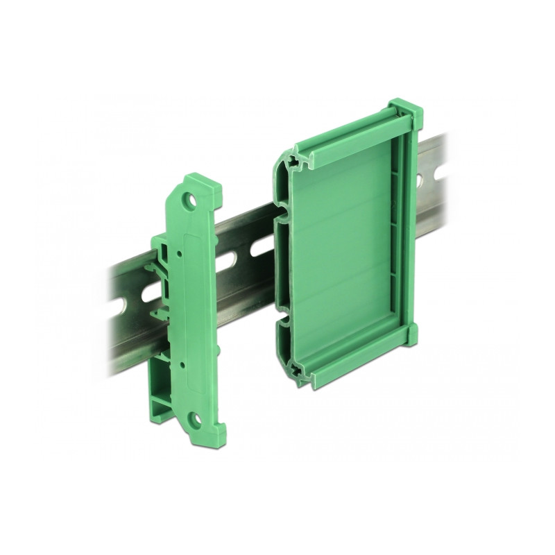Delock Platinenhalterung (72 mm) für Hutschiene 20 cm lang