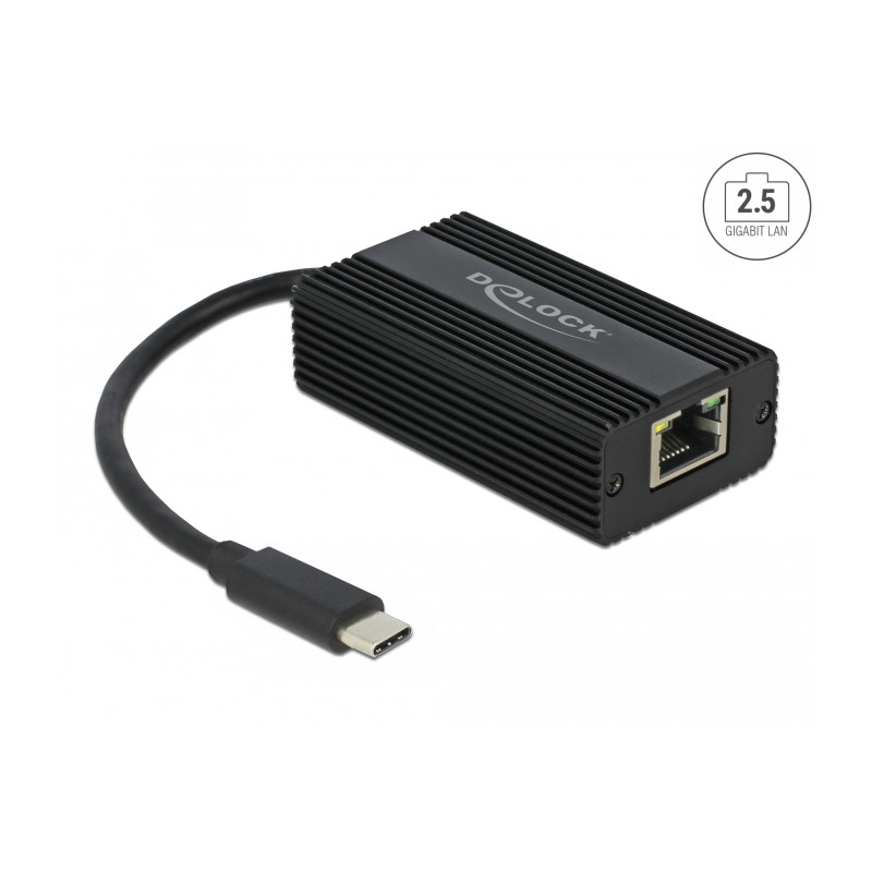 Delock USB Type-C™ Netzwerk Adapter 2,5 Gigabit LAN 1 x RJ45
