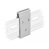 Delock Aluminium Montageclip für Hutschiene (3 Befestigungslöcher)
