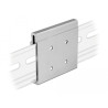 Delock Aluminium Montageclip für Hutschiene (4 Befestigungslöcher)