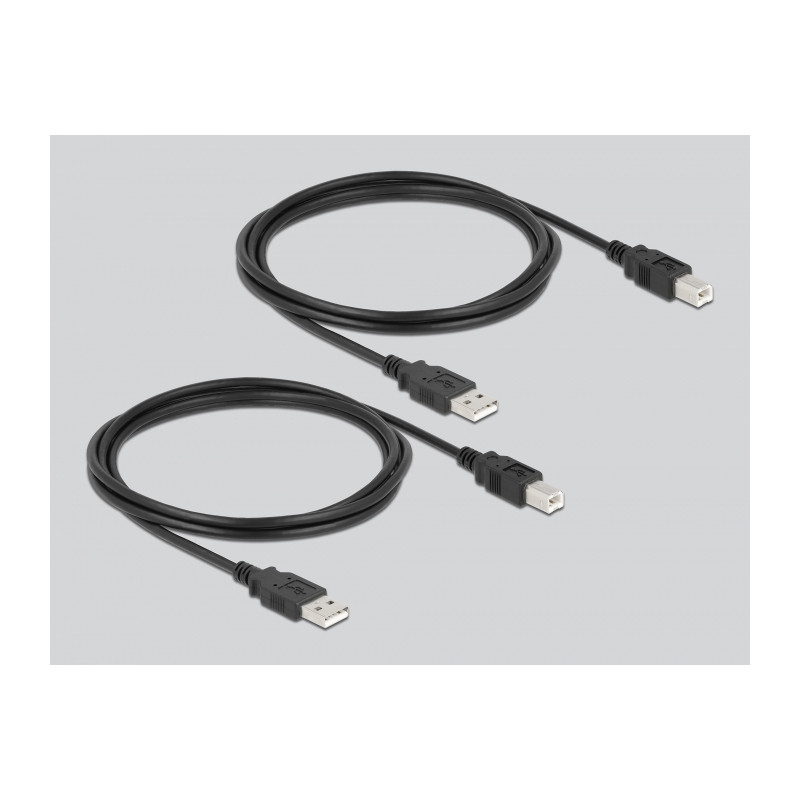 Delock USB 2.0 Switch für 2 PC an 1 Gerät