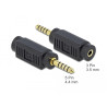 Delock Adapter Klinkenstecker 4,4 mm 5 Pin zu Klinkenbuchse 3,5 mm 3 Pin