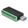 Delock USB 3.2 Gen 1 Typ-A Stecker zu Terminalblock Adapter