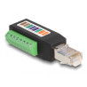 Delock RJ45 Stecker Cat.5e zu Terminalblock Adapter 90° gewinkelt