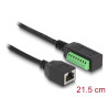 Delock RJ45 Kabel Cat.5e Buchse zu Terminalblock Adapter 21,5 cm