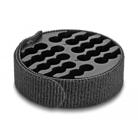Delock Kabel-Organizer mit Klettkabelbinder schwarz
