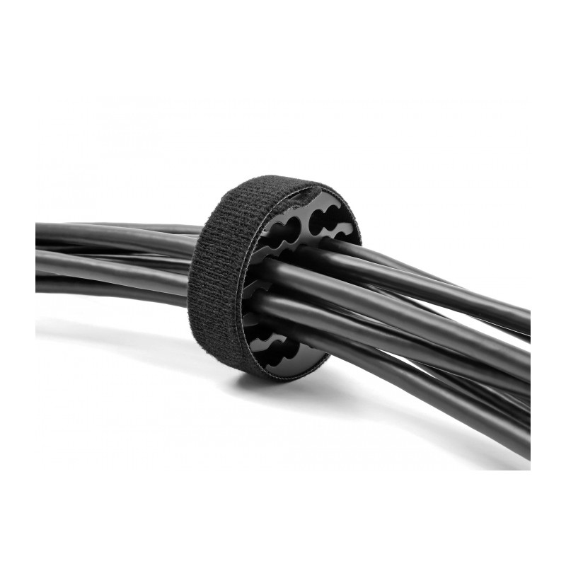 Delock Kabel-Organizer mit Klettkabelbinder schwarz