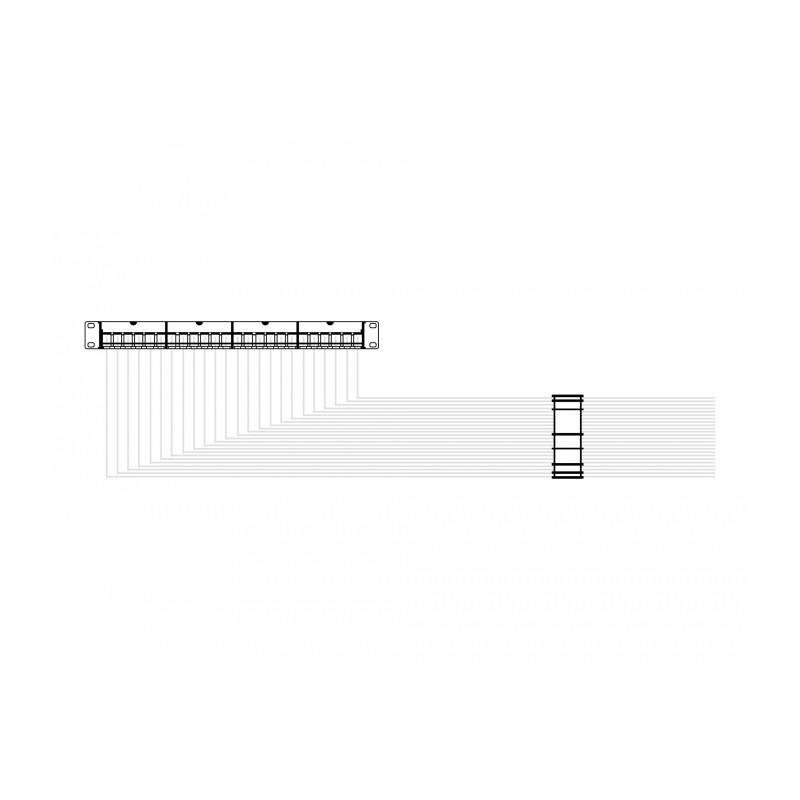 Delock Kabel-Organizer mit Klettkabelbinder schwarz