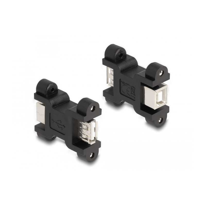 Delock USB 2.0 Adapter Typ-A Buchse zu Typ-B Buchse mit Schraubanschluss