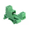Delock Terminalblock Set für Hutschienen 2 Pin mit Rastermaß 5,08 mm gewinkelt
