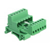 Delock Terminalblock Set für Hutschienen 6 Pin mit Rastermaß 5,08 mm gewinkelt