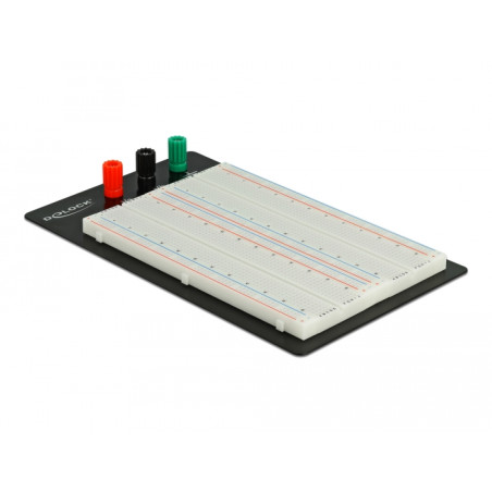 Delock Experimentier-Steckbrett mit Bodenplatte 1260/400 Kontakte