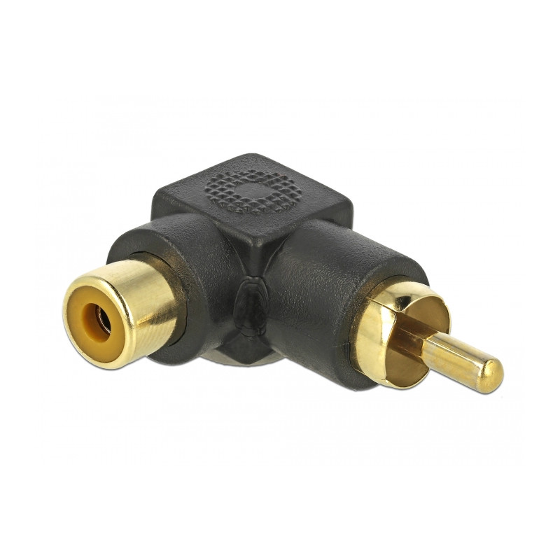 Delock Cinch Adapter Stecker zu Buchse gewinkelt