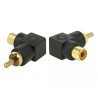 Delock Cinch Adapter Stecker zu Buchse gewinkelt