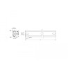 Delock Hutschiene 35 x 7,5 mm (25 cm) Aluminium