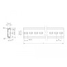 Delock Hutschiene 35 x 7,5 mm (25 cm) Aluminium