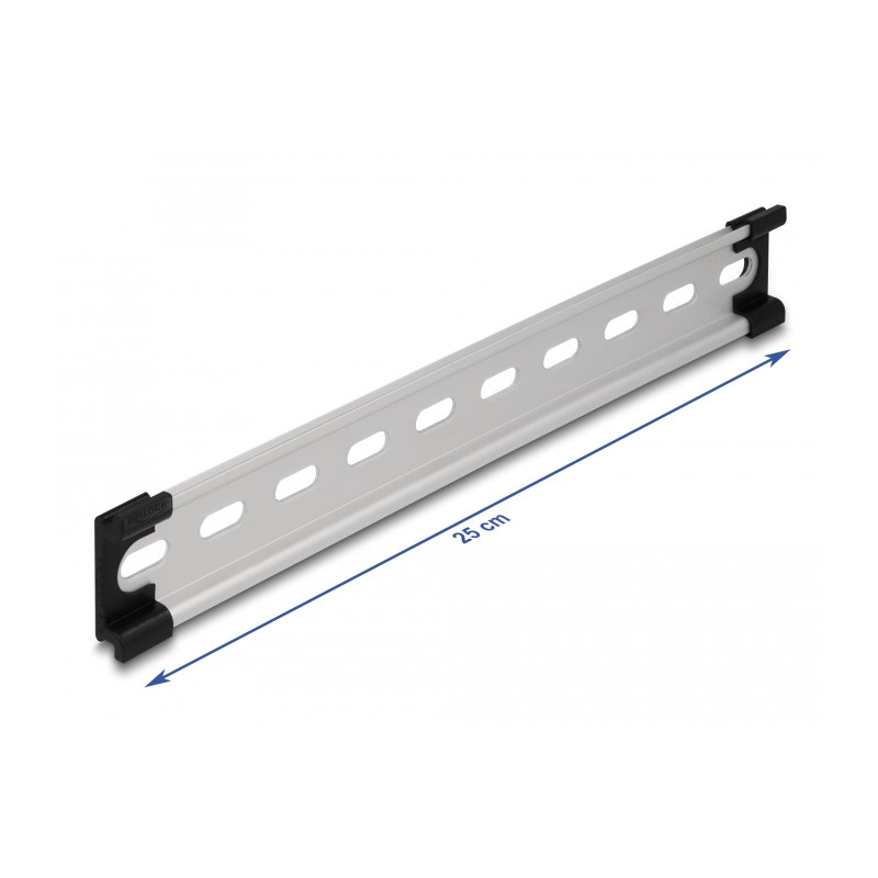 Delock Hutschiene 35 x 7,5 mm (25 cm) Aluminium