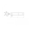 Delock Hutschiene 35 x 15 mm (100 cm) Aluminium
