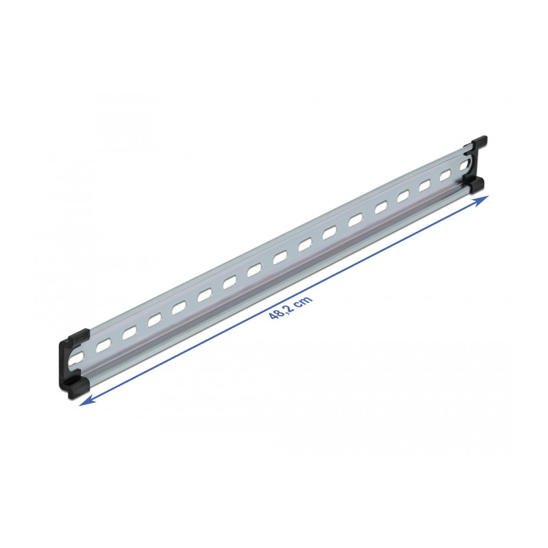 Delock Hutschiene 35 x 7,5 mm (19") Stahl