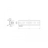 Delock Hutschiene 35 x 7,5 mm (19") Stahl