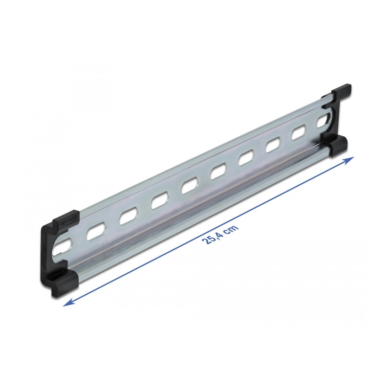 Delock Hutschiene 35 x 7,5 mm (10") Stahl