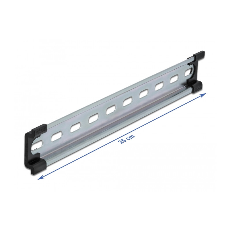 Delock Hutschiene 35 x 7,5 mm (25 cm) Stahl