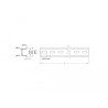 Delock Hutschiene 35 x 15 mm (50 cm) Stahl