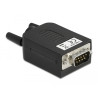 Delock D-Sub9 Stecker zu Terminalblock mit Gehäuse