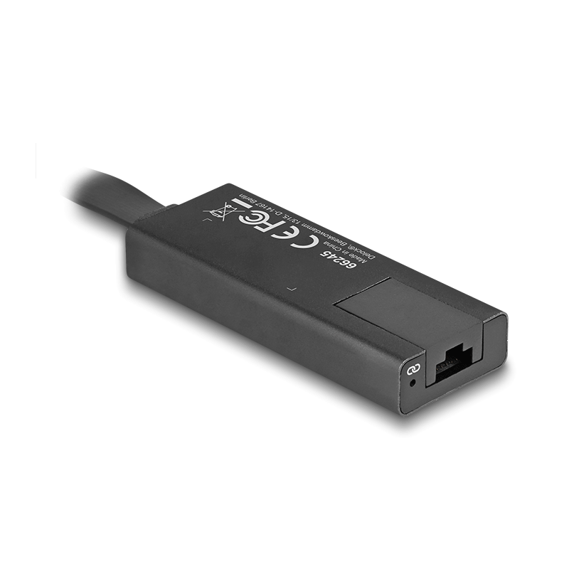 Delock USB Typ-A Netzwerk Adapter Gigabit LAN 1 x RJ45 slim ASIX