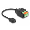 Delock USB 2.0 Kabel Typ Mini-B Buchse zu Terminalblock Adapter mit Drucktaster 15 cm