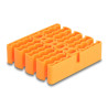 Delock Kabel-Organizer mit 24 Kabeleinführungen orange