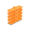 Delock Kabel-Organizer mit 24 Kabeleinführungen orange