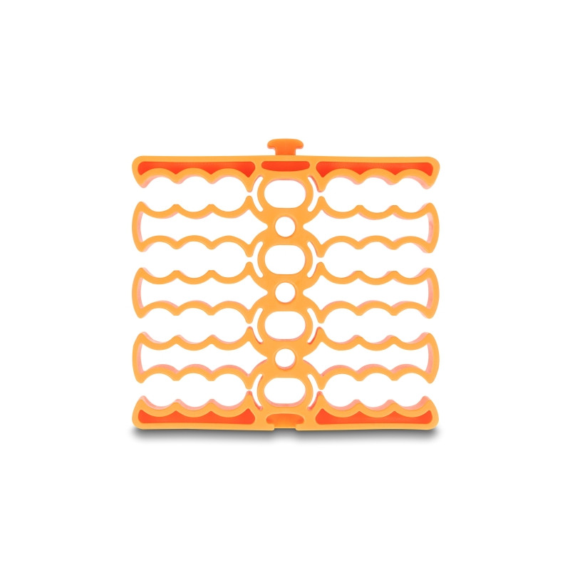 Delock Kabel-Organizer mit 24 Kabeleinführungen orange