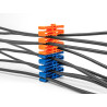 Delock Kabel-Organizer mit 24 Kabeleinführungen orange