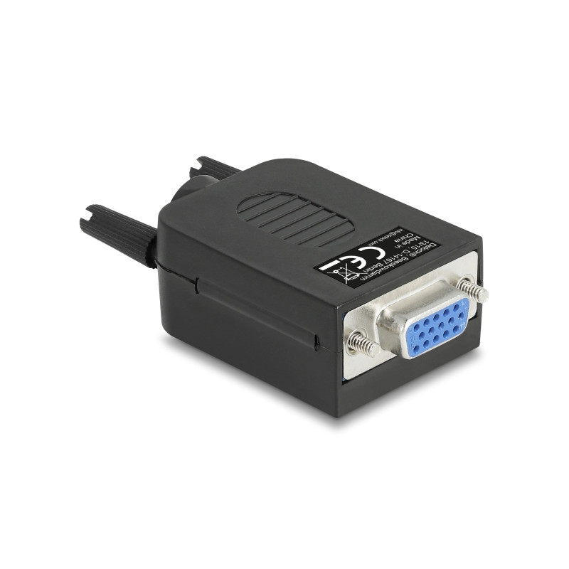 Delock VGA15 Buchse zu Terminalblock Adapter mit Gehäuse