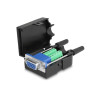 Delock VGA15 Buchse zu Terminalblock Adapter mit Gehäuse