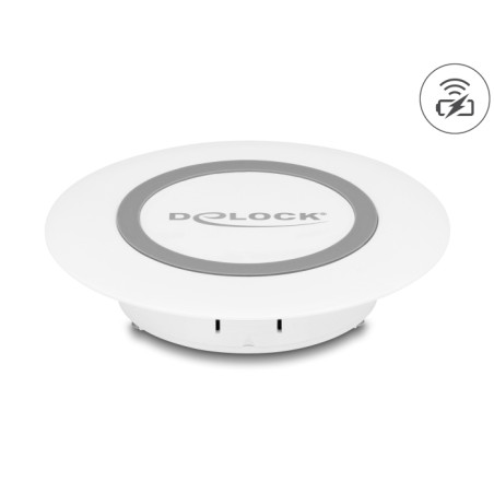 Delock Wireless Charger 15 W für Tischeinbau weiß
