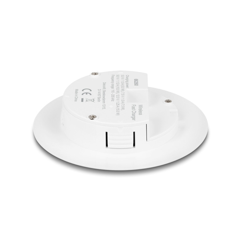 Delock Wireless Charger 15 W für Tischeinbau weiß