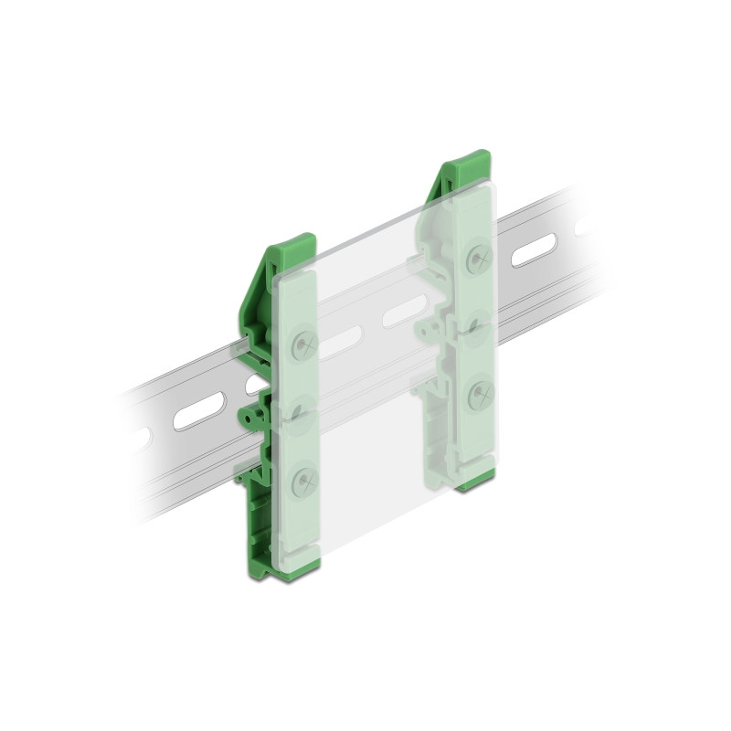 Delock Hutschienenclip für Platine 85 mm 4 Stück