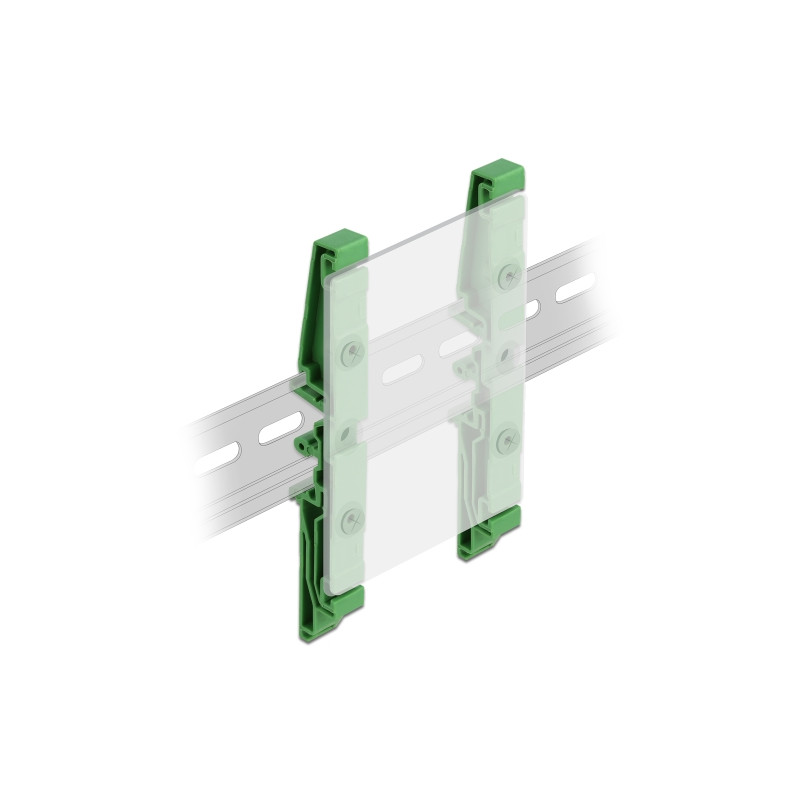Delock Hutschienenclip für Platine 115 mm 4 Stück