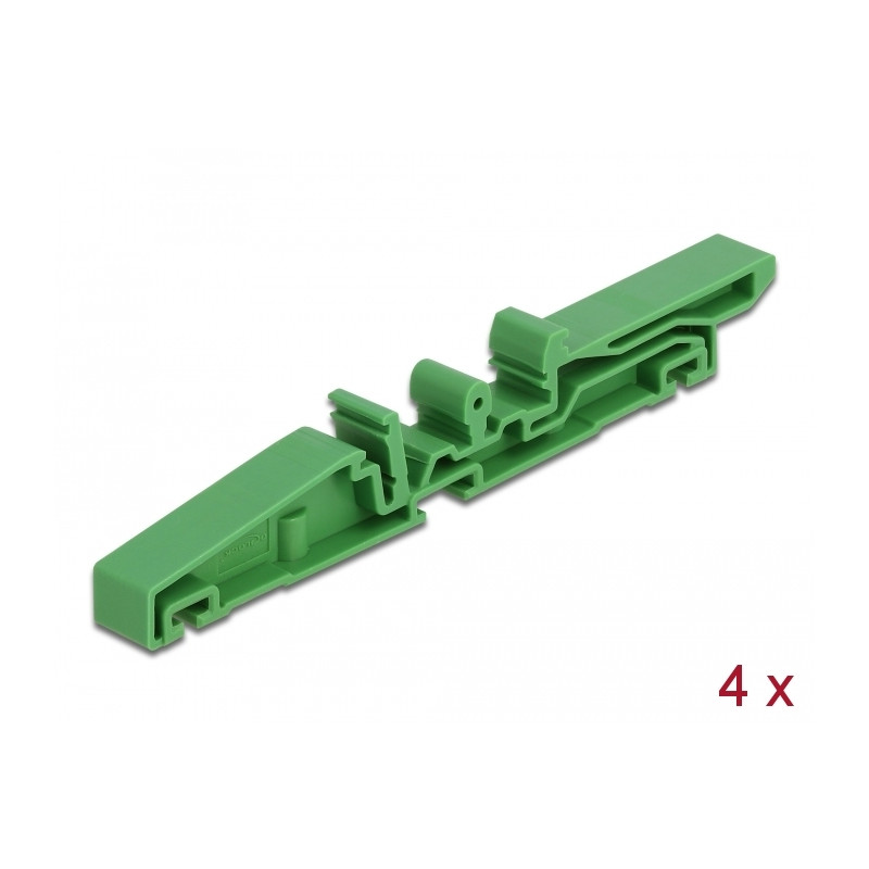 Delock Hutschienenclip für Platine 115 mm 4 Stück