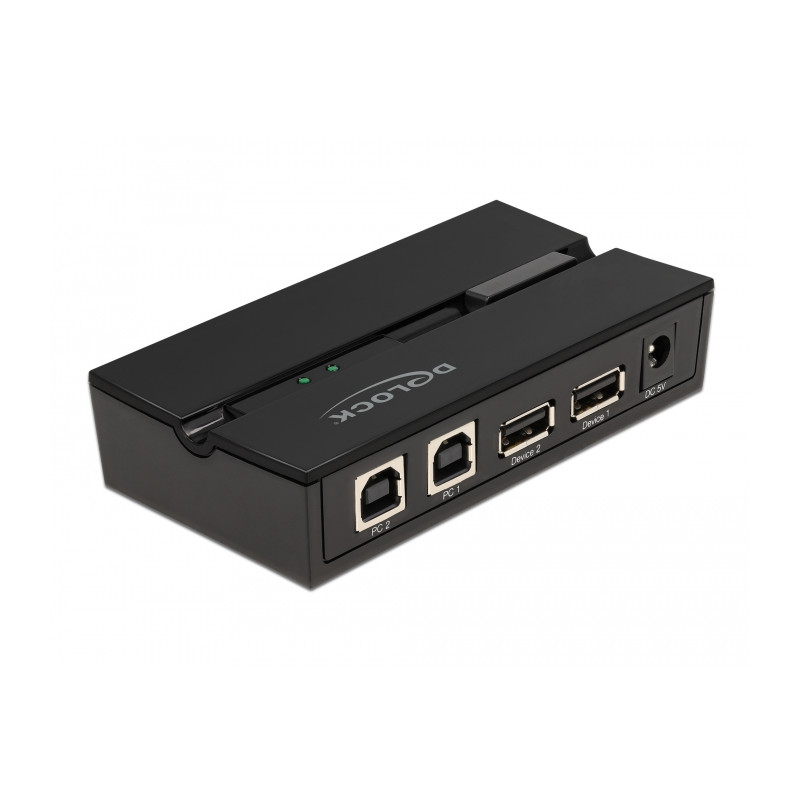 Delock USB 2.0 Switch für 2 PC an 2 Geräte