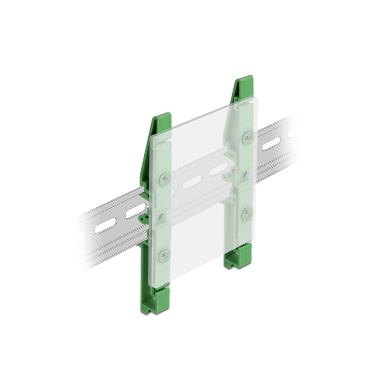Delock Hutschienenclip für Platine 122 mm 4 Stück